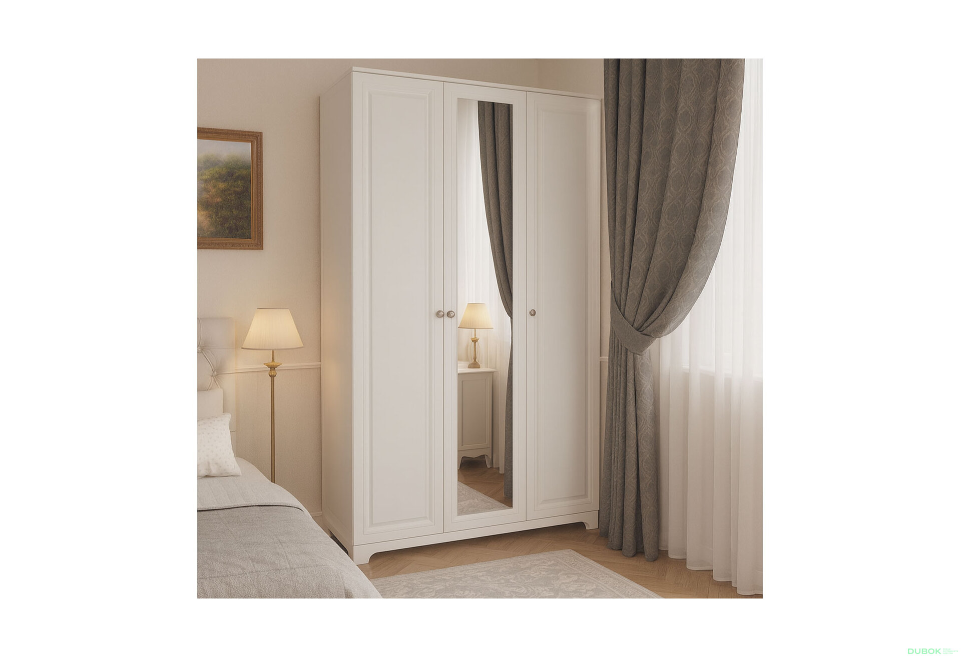 Fotografia 2 - Skriňa č. 3 / MDF V.1 + Zrkadlo V.1 Madrid