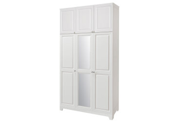 Skriňa č. 3 / MDF V.2 + Zrkadlo V.2 + Vysoká nástavba Madrid