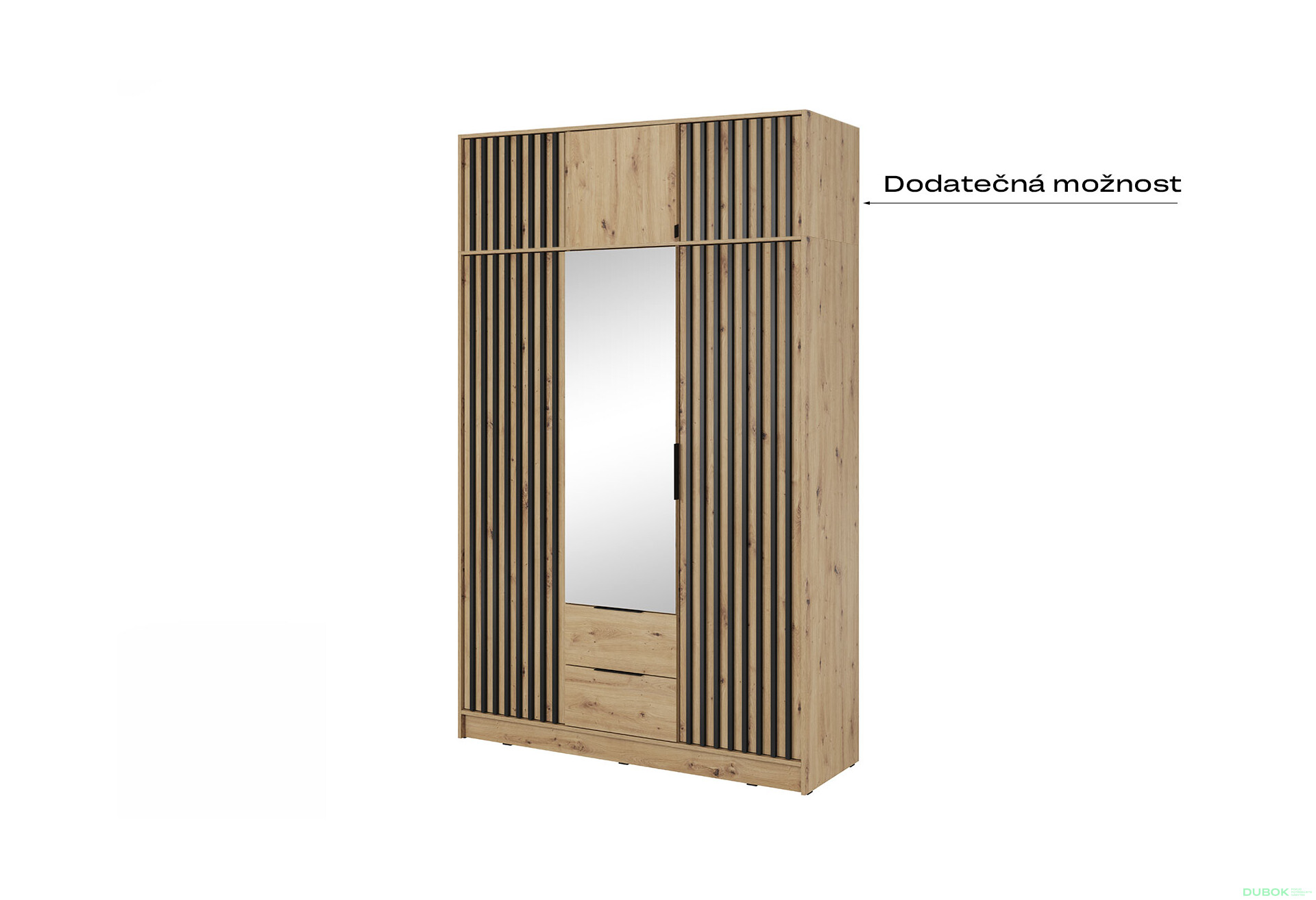 Skriňa 3D so zrkadlom artisan Nelly - Fotografia 5 Fotografia 5 - Skriňa 3D so zrkadlom artisan Nelly