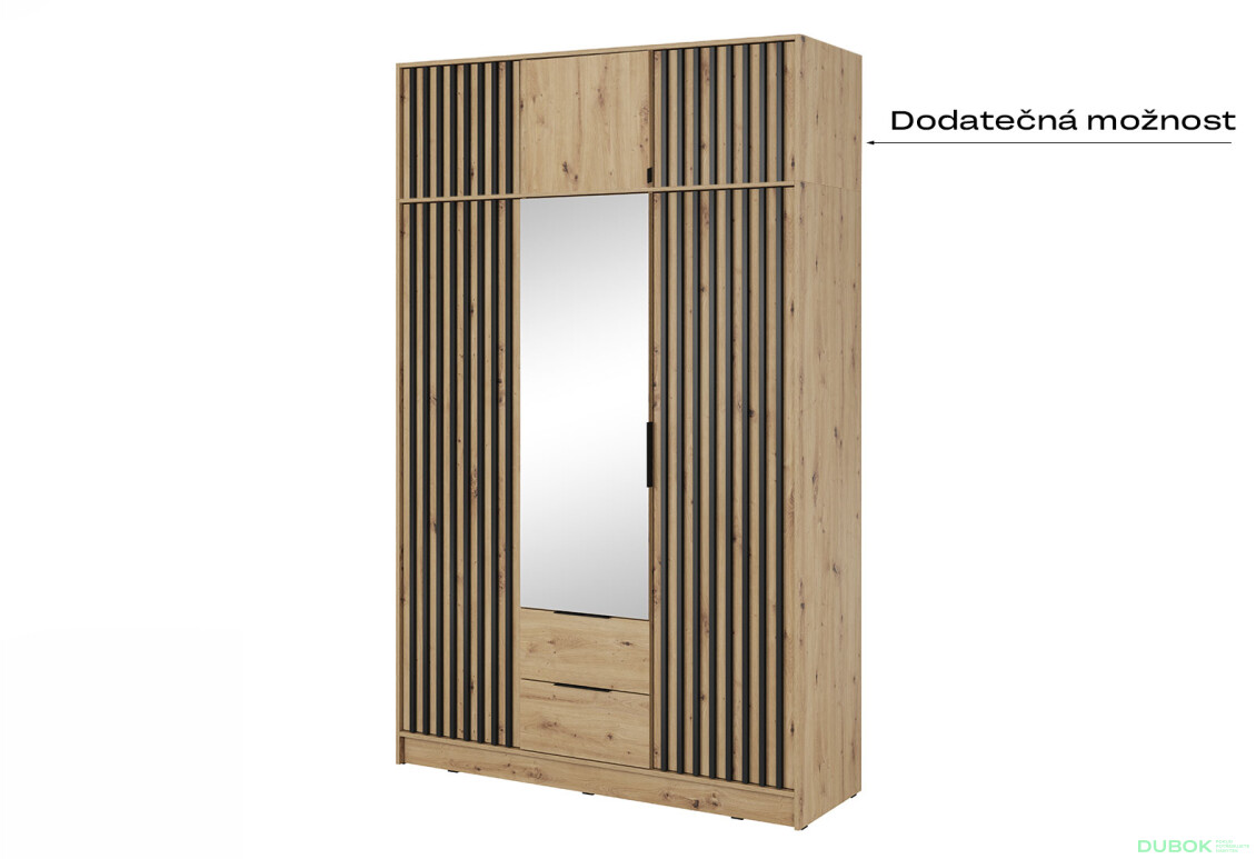 Skriňa 3D so zrkadlom artisan Nelly - Fotografia 5 Fotografia 5 - Skriňa 3D so zrkadlom artisan Nelly