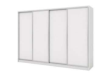 Skriňa s posuvnými dverami 2400x3000x600 4DTD nymphaea alba, profil strieborný