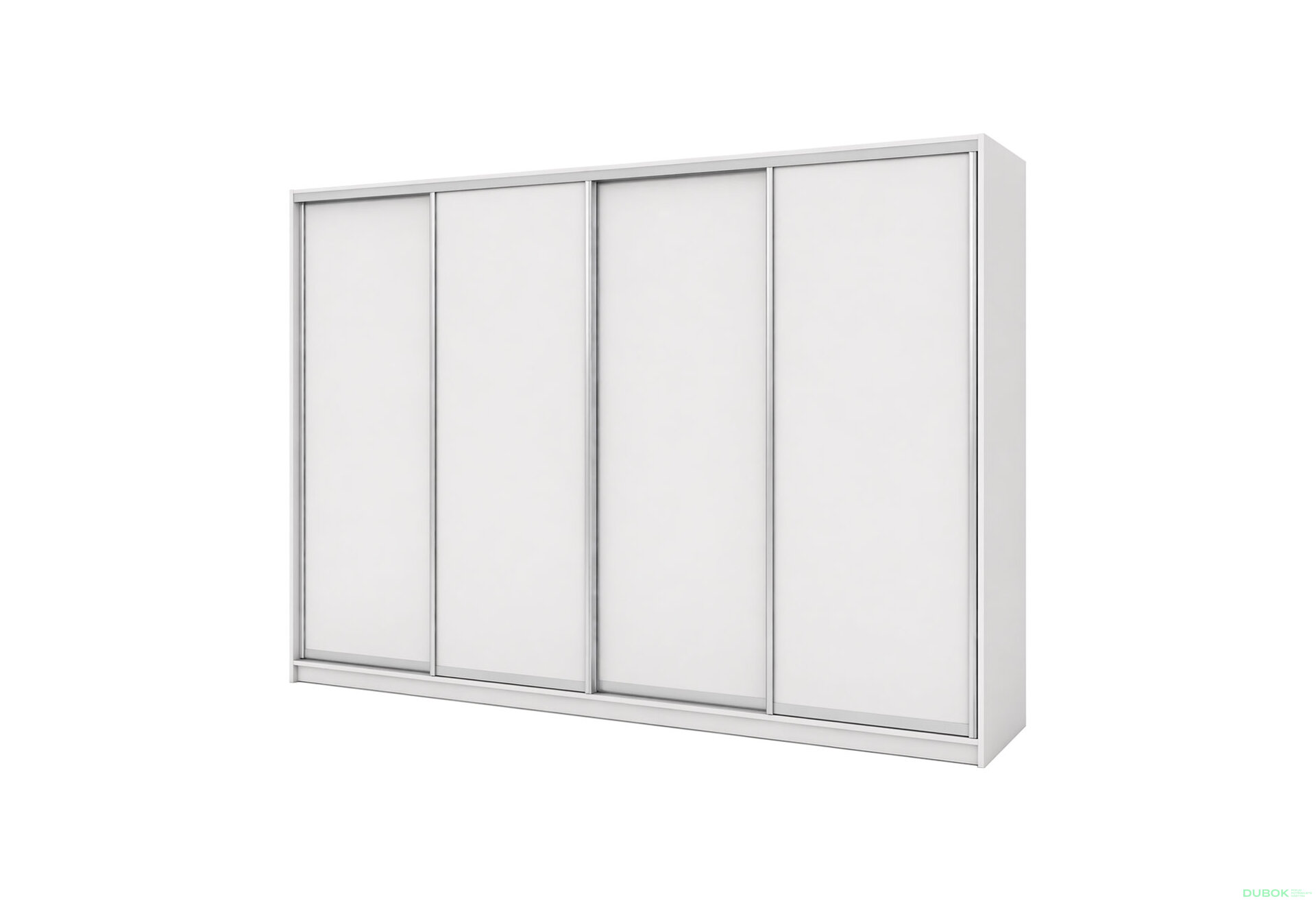 Fotografia 1 - Skriňa s posuvnými dverami 2400x3000x600 4DTD nymphaea alba, profil strieborný