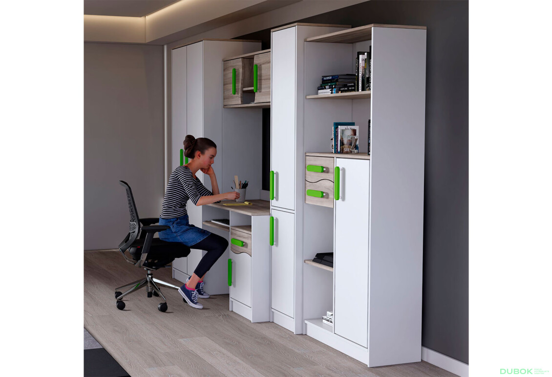 Fotografia 3 - Maciuś biely / dub sonoma, úchytky lemon