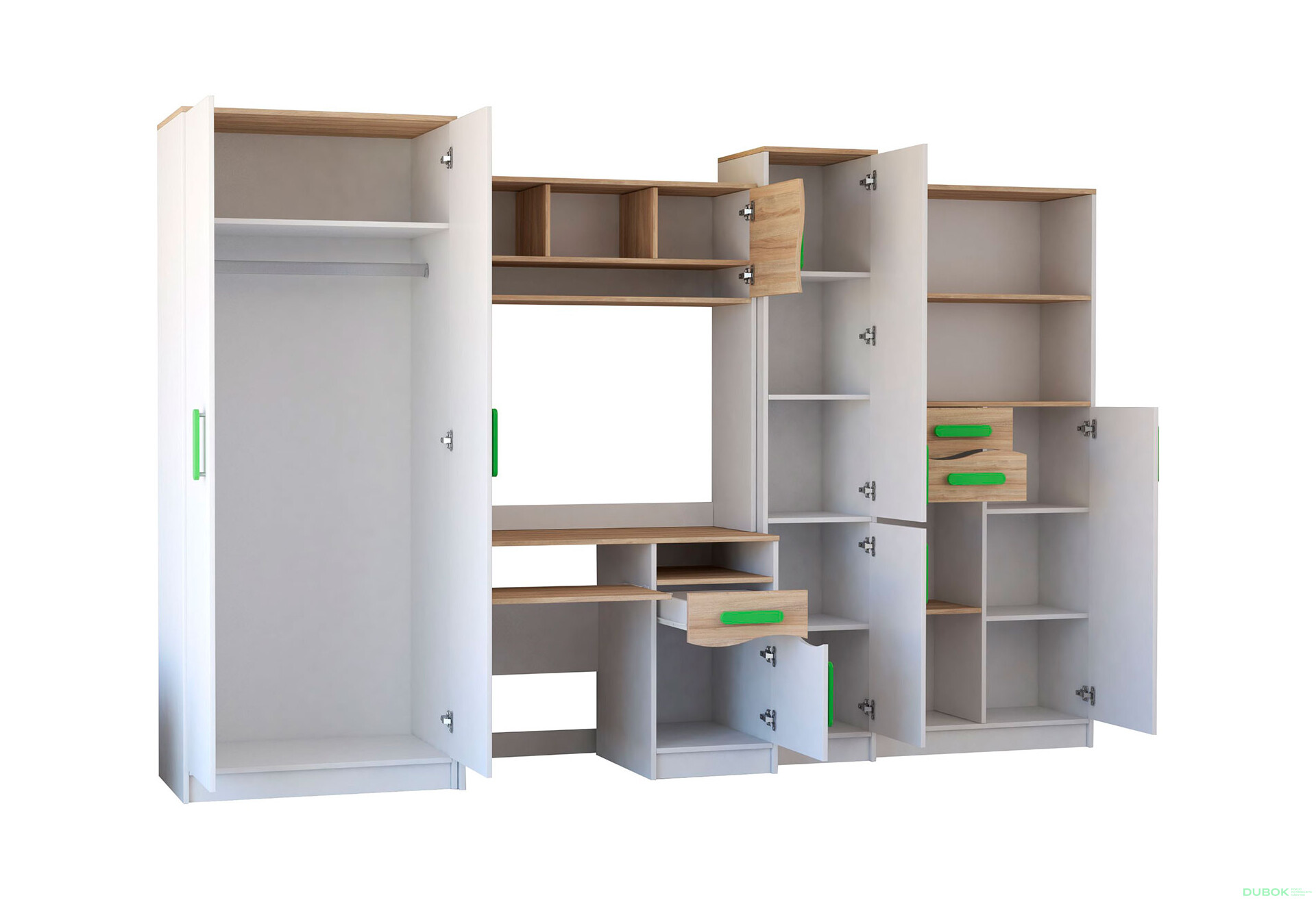 Fotografia 4 - Maciuś biely / dub sonoma, úchytky lemon