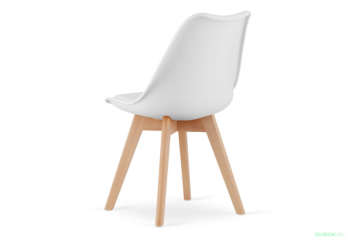 Fotografia 5 - Zestaw stół okrągły KAMI 80cm + 4 krzesła MARK białe