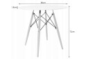 Zestaw stół okrągły TODI 80cm biały + 4 krzesła MARK czarne - Fotografia 11 Fotografia 11 - Zestaw stół okrągły TODI 80cm biały + 4 krzesła MARK czarne