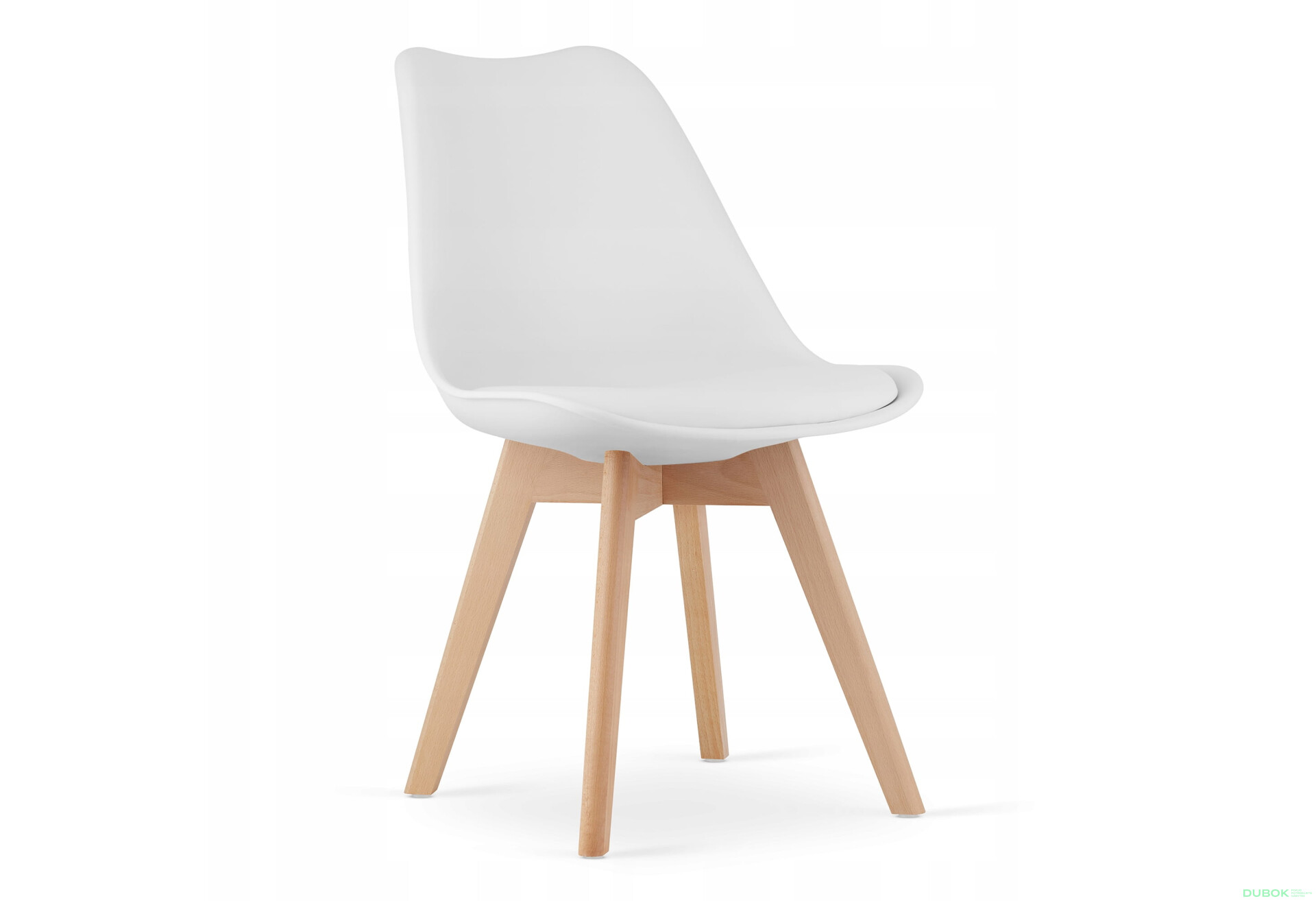 Zestaw stół prostokątny ADRIA 120x80 biały + 4 krzesła MARK białe - Fotografia 2 Fotografia 2 - Zestaw stół prostokątny ADRIA 120x80 biały + 4 krzesła MARK białe
