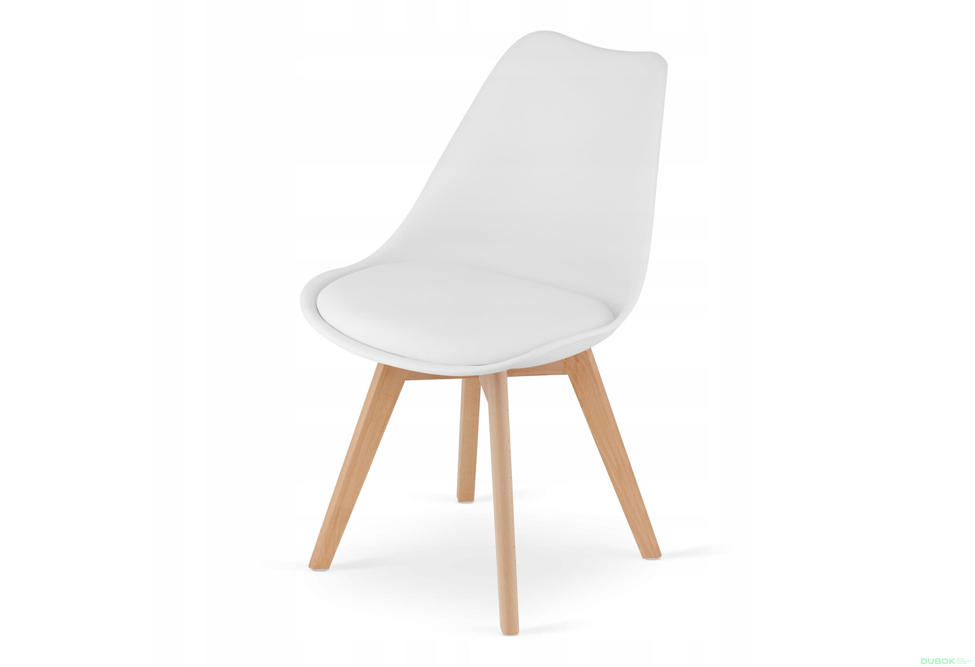 Fotografia 3 - Zestaw stół prostokątny ADRIA 120x80 biały + 4 krzesła MARK białe