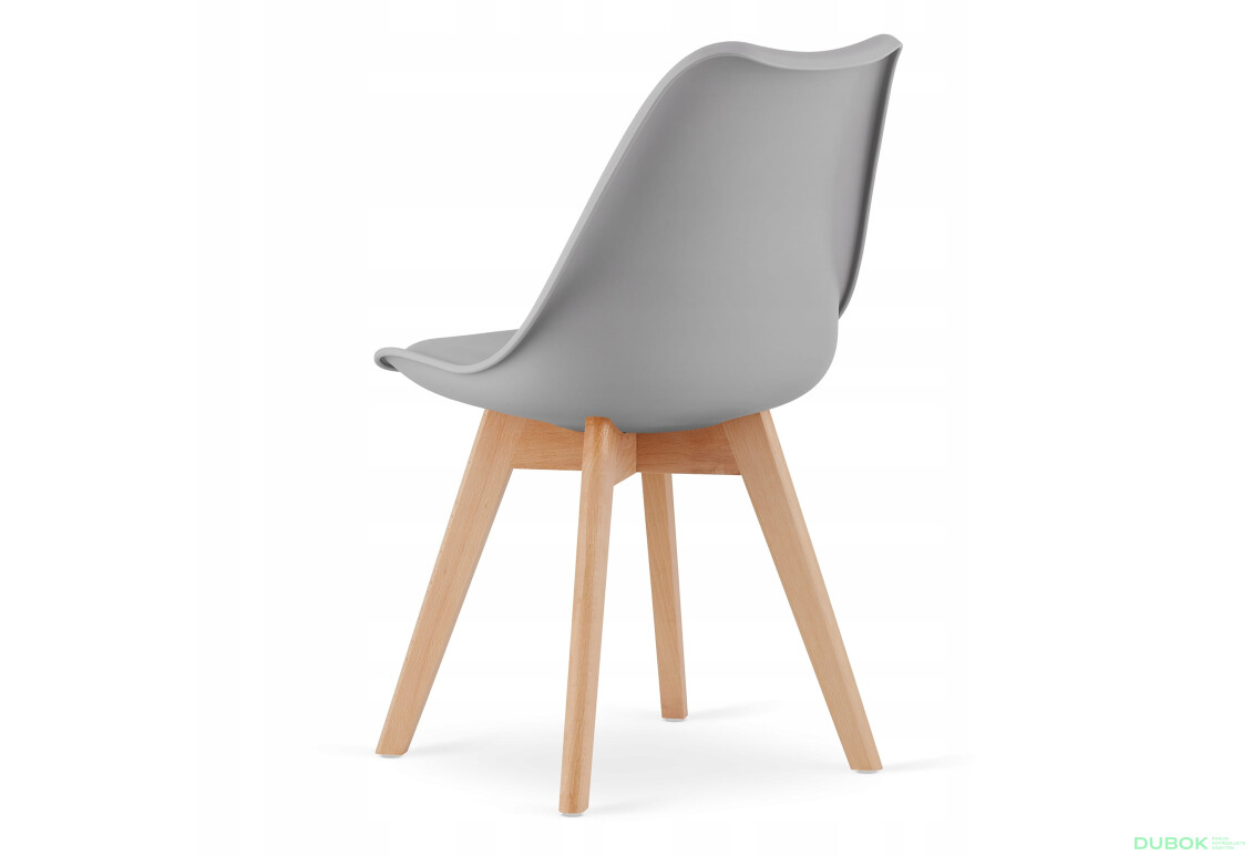 Zestaw stół prostokątny ADRIA 120x80 biały + 4 krzesła MARK szare - Fotografia 5 Fotografia 5 - Zestaw stół prostokątny ADRIA 120x80 biały + 4 krzesła MARK szare