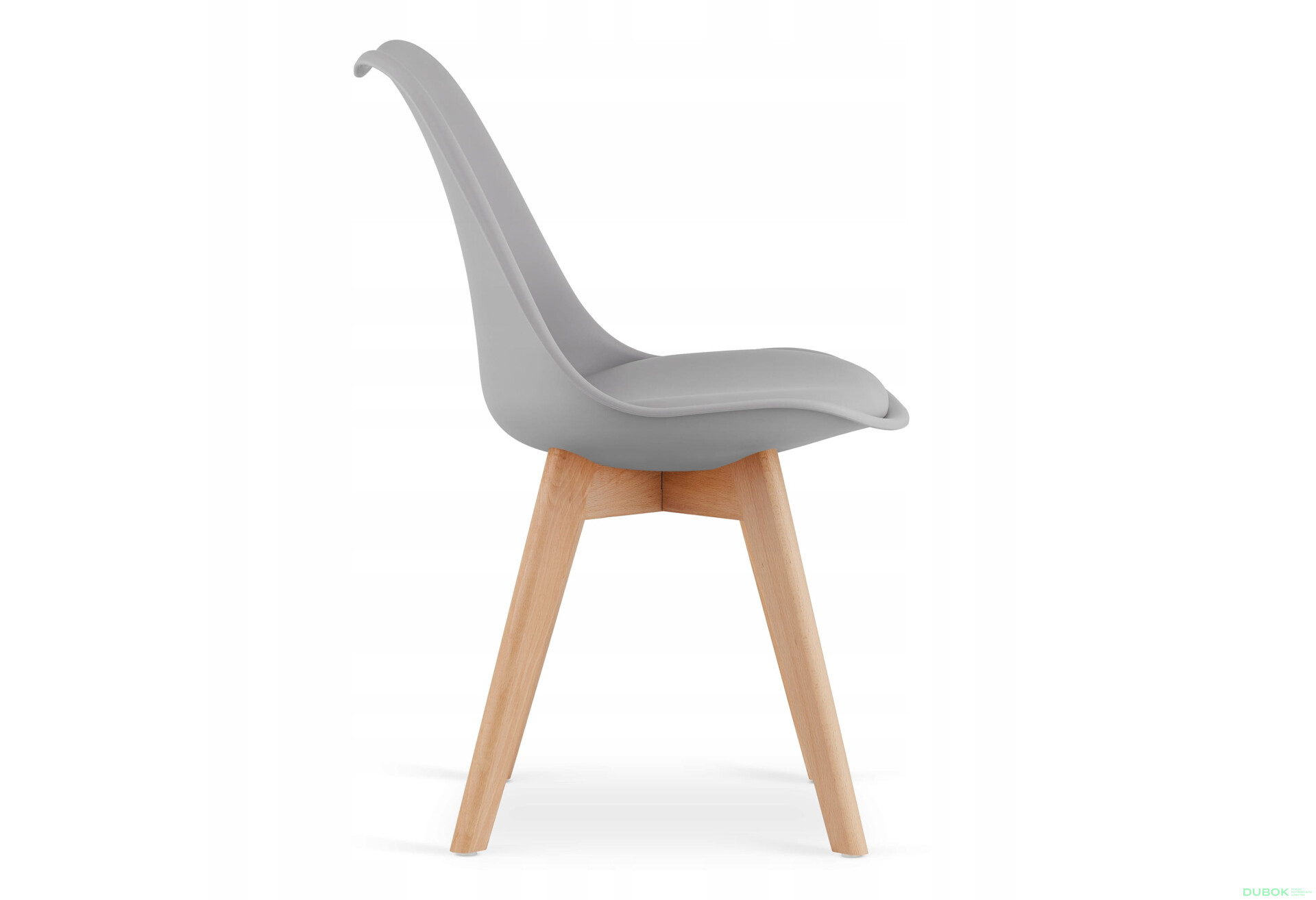 Zestaw stół prostokątny ADRIA 120x80 biały + 4 krzesła MARK szare - Fotografia 6 Fotografia 6 - Zestaw stół prostokątny ADRIA 120x80 biały + 4 krzesła MARK szare