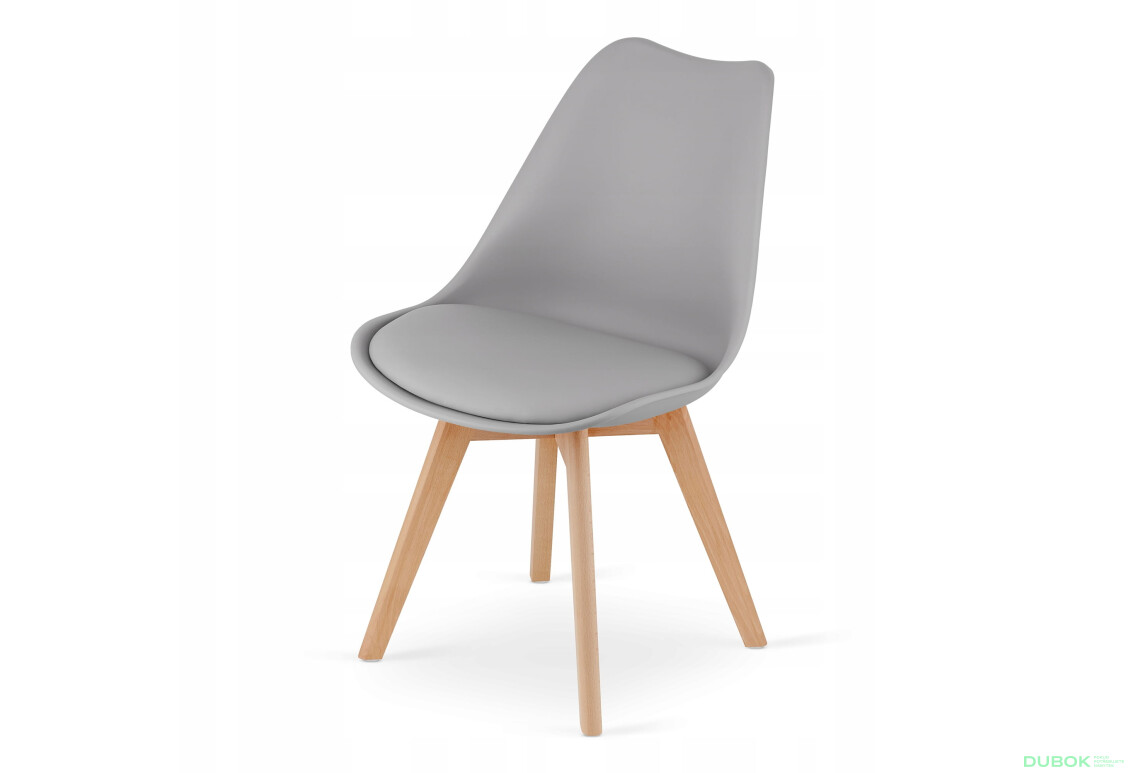 Zestaw stół prostokątny ADRIA 120x80 biały + 4 krzesła MARK szare - Fotografia 7 Fotografia 7 - Zestaw stół prostokątny ADRIA 120x80 biały + 4 krzesła MARK szare