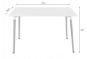 Zestaw stół prostokątny ADRIA 120x80 biały + 4 krzesła LAGO czarne - Fotografia 11 Fotografia 11 - Zestaw stół prostokątny ADRIA 120x80 biały + 4 krzesła LAGO czarne