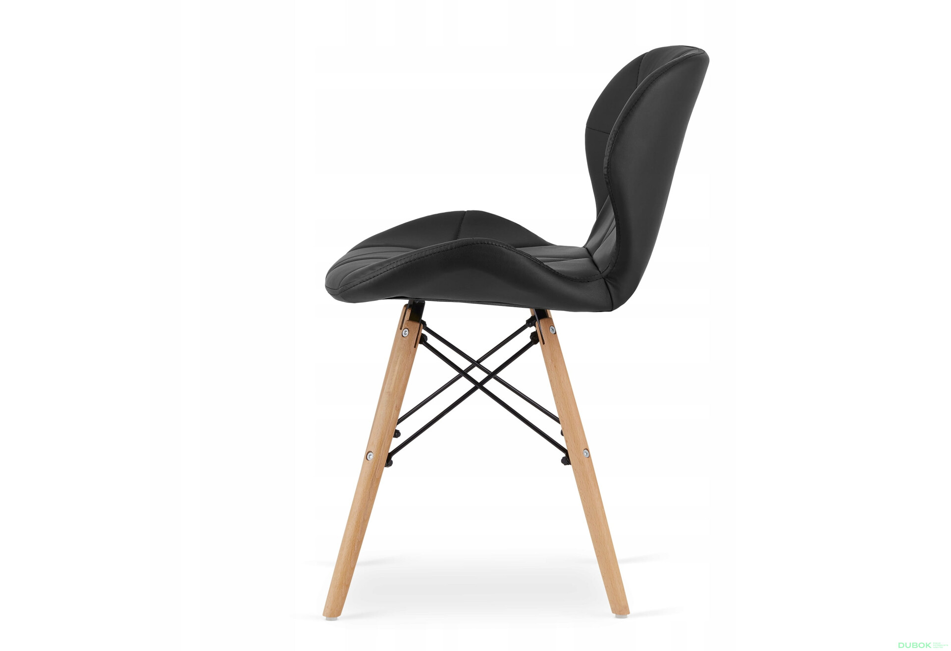 Zestaw stół prostokątny ADRIA 120x80 biały + 4 krzesła LAGO czarne - Fotografia 3 Fotografia 3 - Zestaw stół prostokątny ADRIA 120x80 biały + 4 krzesła LAGO czarne