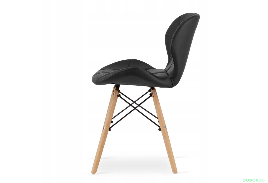 Zestaw stół prostokątny ADRIA 120x80 biały + 4 krzesła LAGO czarne - Fotografia 3 Fotografia 3 - Zestaw stół prostokątny ADRIA 120x80 biały + 4 krzesła LAGO czarne