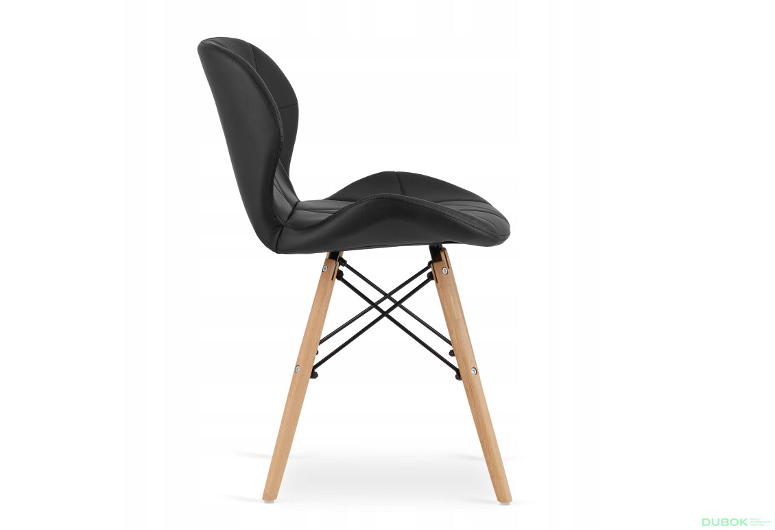 Zestaw stół prostokątny ADRIA 120x80 biały + 4 krzesła LAGO czarne - Fotografia 6 Fotografia 6 - Zestaw stół prostokątny ADRIA 120x80 biały + 4 krzesła LAGO czarne