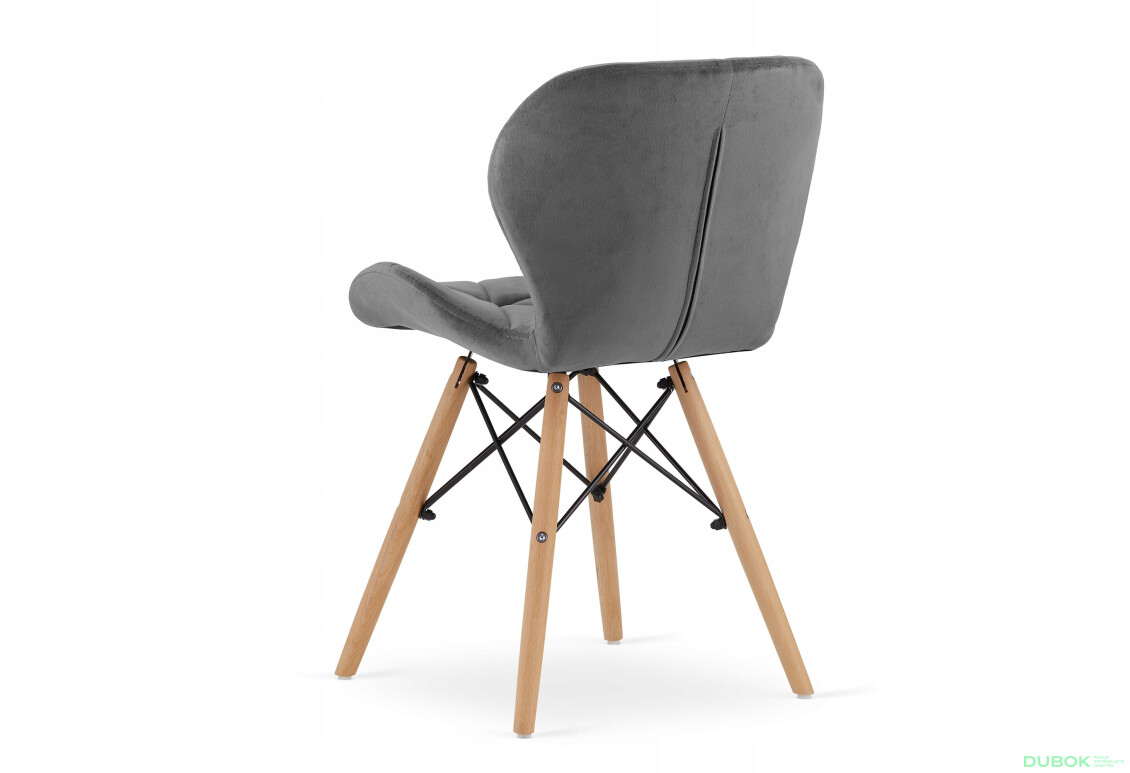 Zestaw stół prostokątny ADRIA 120x80 biały + 4 krzesła LAGO szare - Fotografia 5 Fotografia 5 - Zestaw stół prostokątny ADRIA 120x80 biały + 4 krzesła LAGO szare