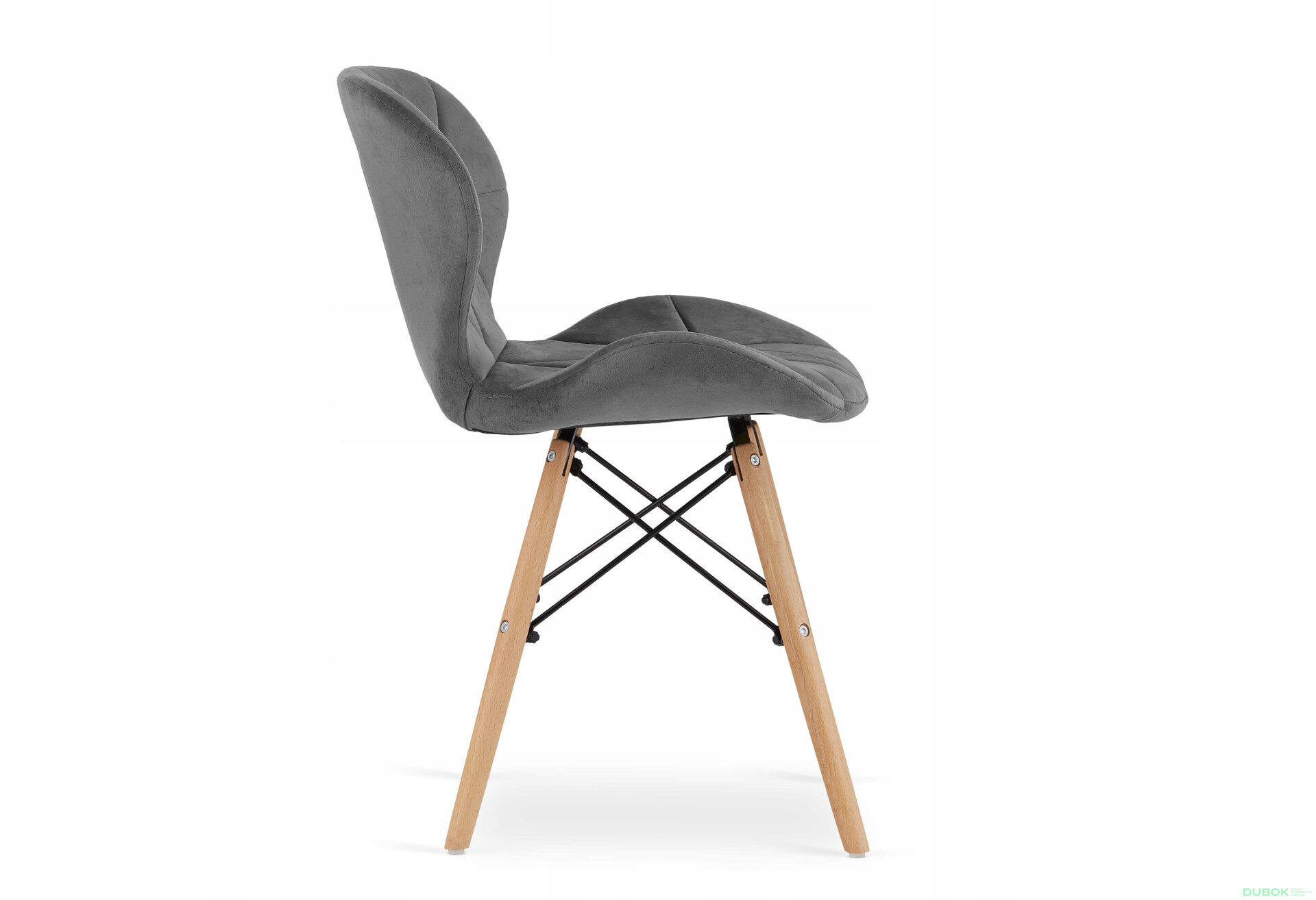 Zestaw stół prostokątny ADRIA 120x80 biały + 4 krzesła LAGO szare - Fotografia 6 Fotografia 6 - Zestaw stół prostokątny ADRIA 120x80 biały + 4 krzesła LAGO szare