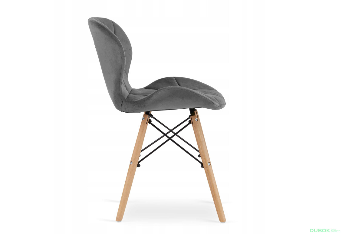 Zestaw stół prostokątny ADRIA 120x80 biały + 4 krzesła LAGO szare - Fotografia 6 Fotografia 6 - Zestaw stół prostokątny ADRIA 120x80 biały + 4 krzesła LAGO szare