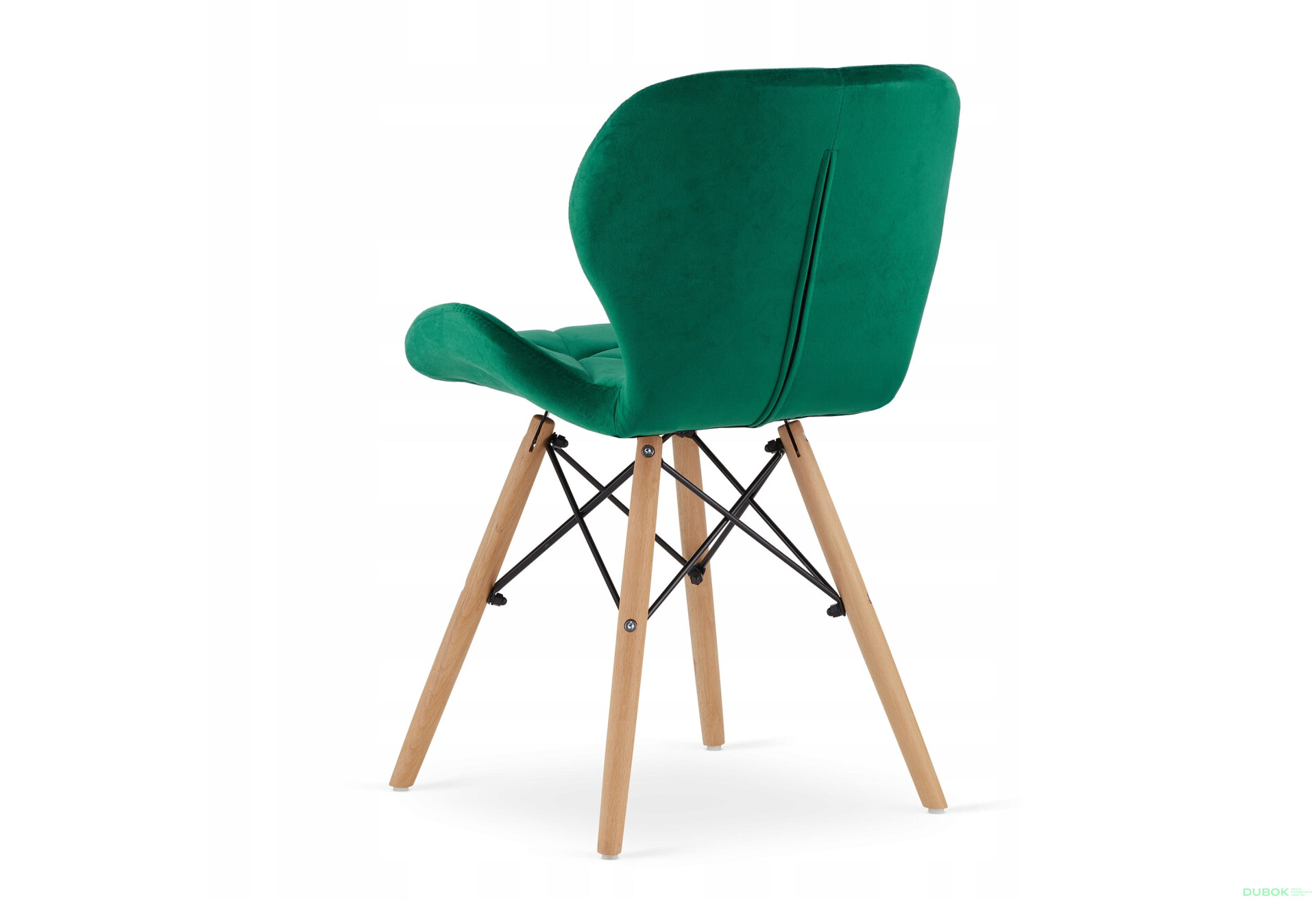 Zestaw stół prostokątny ADRIA 120x80 biały + 4 krzesła LAGO zielone - Fotografia 5 Fotografia 5 - Zestaw stół prostokątny ADRIA 120x80 biały + 4 krzesła LAGO zielone