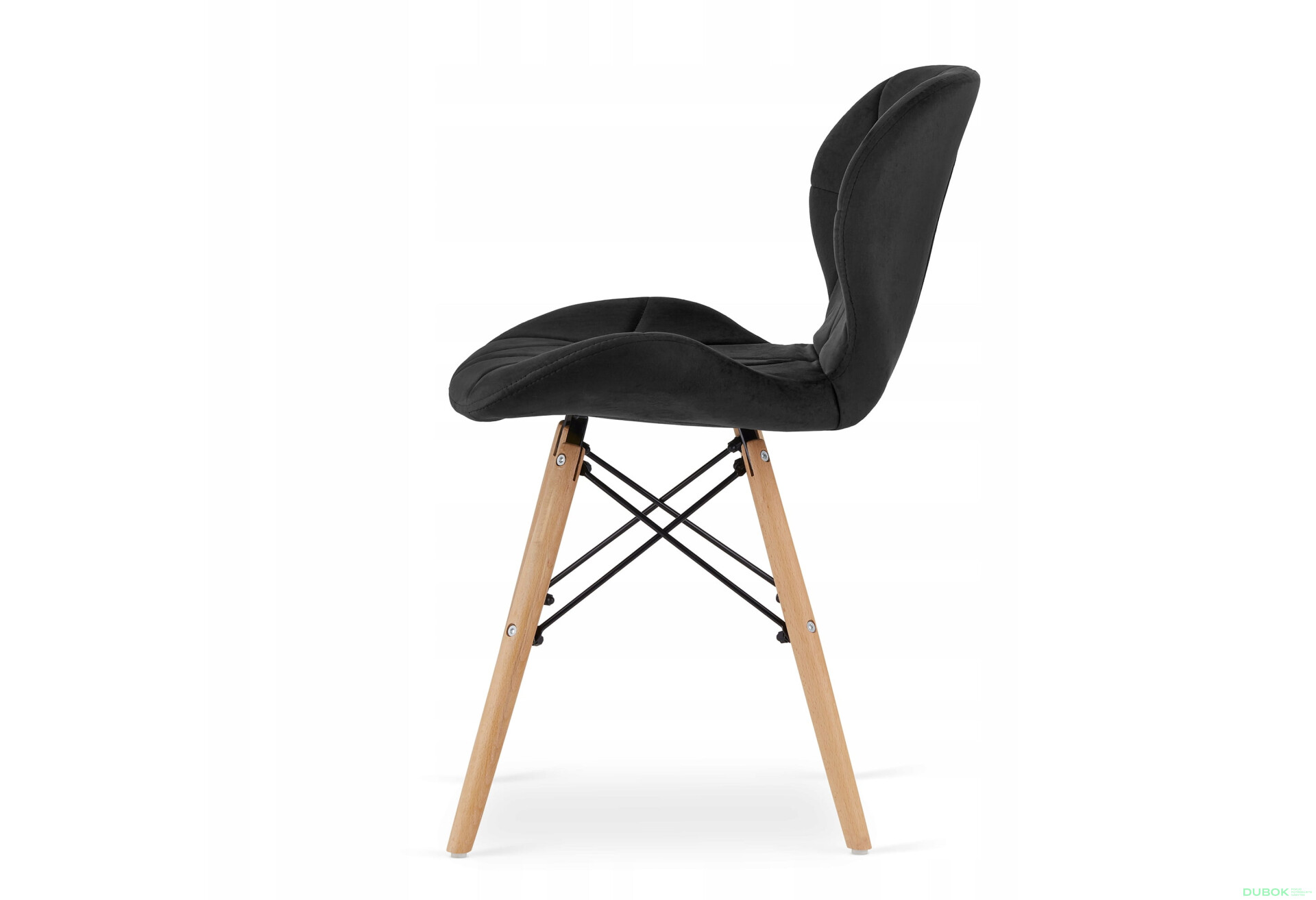 Zestaw stół prostokątny ADRIA 120x80 biały + 4 krzesła LAGO czarne - Fotografia 3 Fotografia 3 - Zestaw stół prostokątny ADRIA 120x80 biały + 4 krzesła LAGO czarne