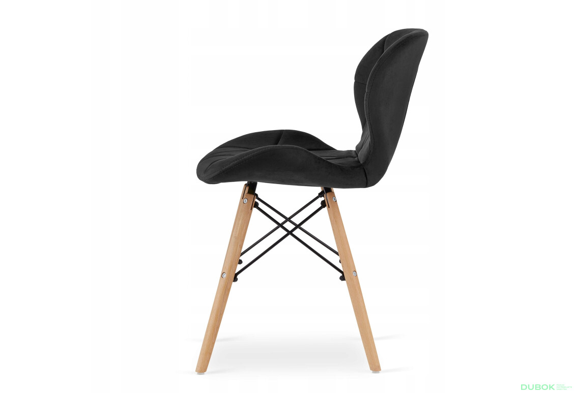 Zestaw stół prostokątny ADRIA 120x80 biały + 4 krzesła LAGO czarne - Fotografia 3 Fotografia 3 - Zestaw stół prostokątny ADRIA 120x80 biały + 4 krzesła LAGO czarne