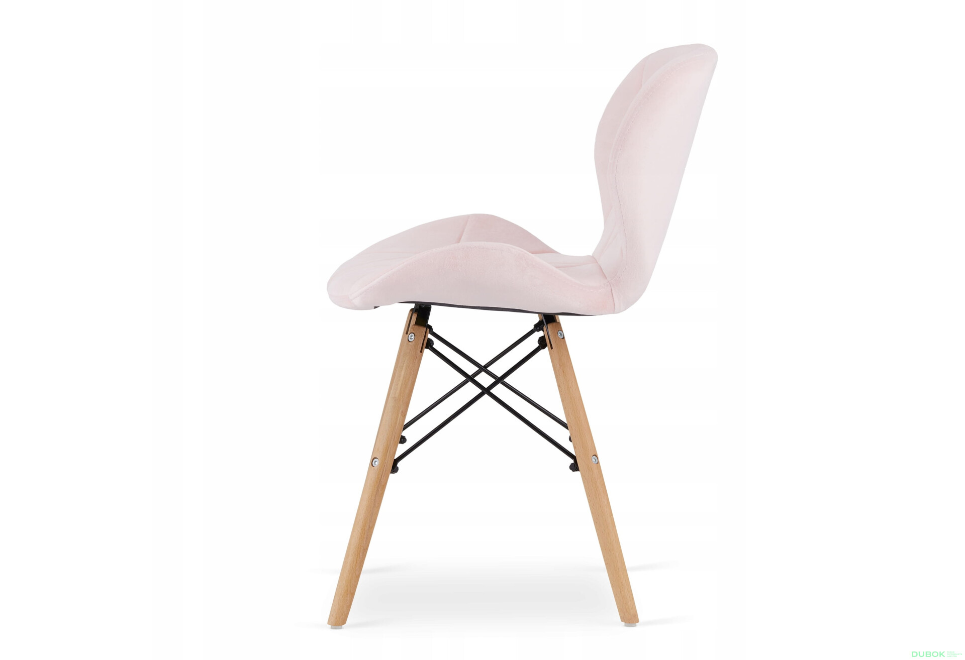 Zestaw stół prostokątny ADRIA 120x80 biały + 4 krzesła LAGO różowe - Fotografia 3 Fotografia 3 - Zestaw stół prostokątny ADRIA 120x80 biały + 4 krzesła LAGO różowe