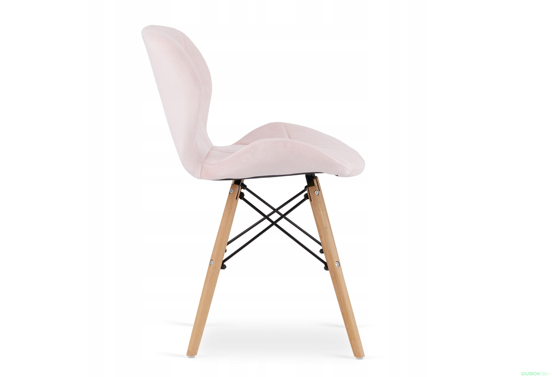 Zestaw stół prostokątny ADRIA 120x80 biały + 4 krzesła LAGO różowe - Fotografia 6 Fotografia 6 - Zestaw stół prostokątny ADRIA 120x80 biały + 4 krzesła LAGO różowe
