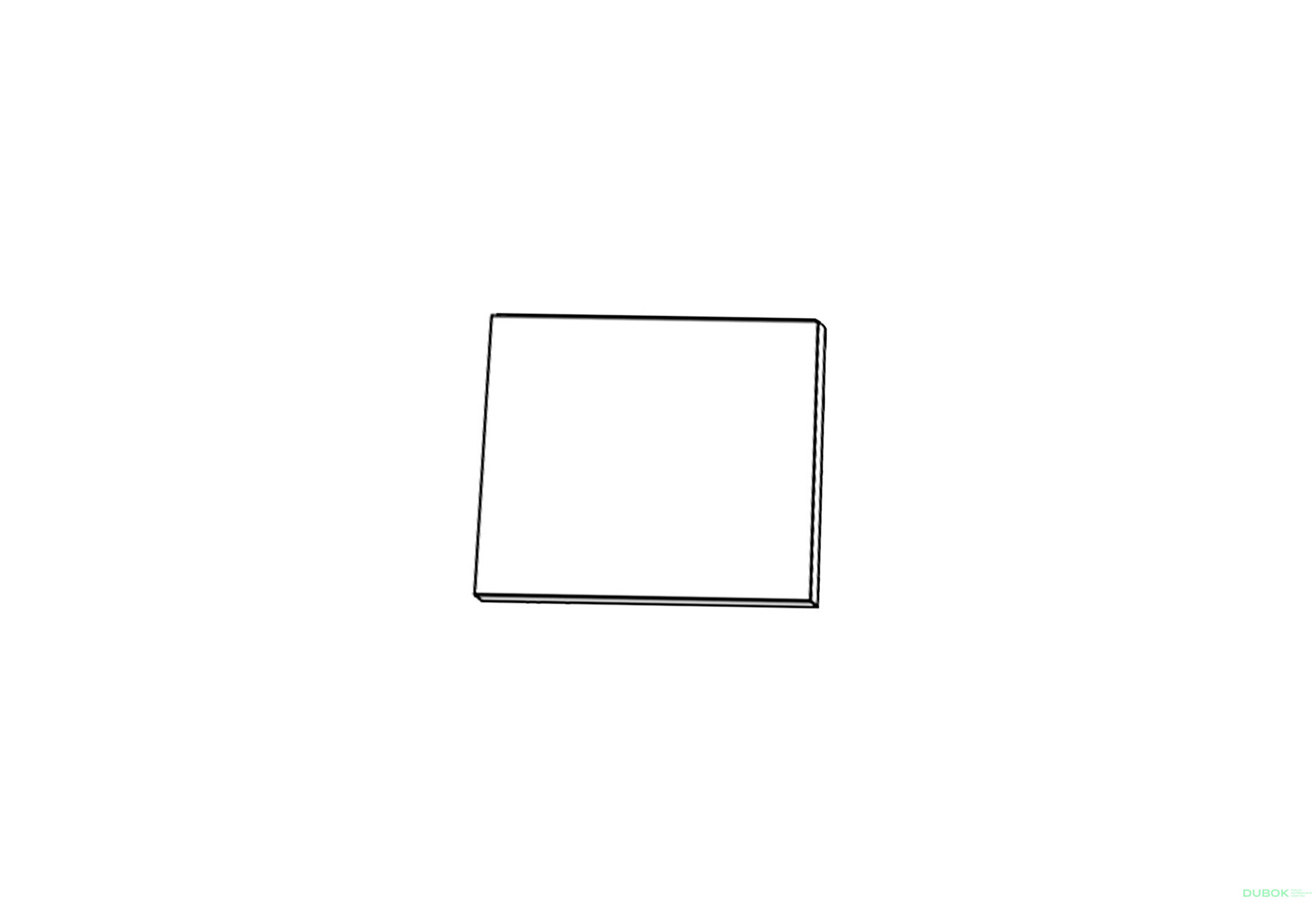 Fotografia 1 - Fasáda KutV 45° PRAVÁ 1dverové 600х600 Pro Blum 360mm Millenium