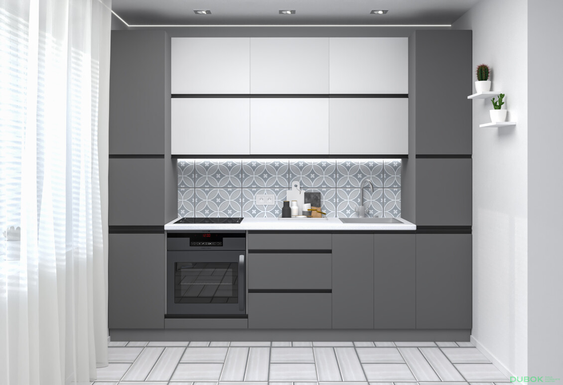 Sada 2.6 v Biela/Biela M01, n Šedá/Tmavo šedá M04, pr čierna, pl šedá RioLine Luxe / RíóLajn Lux Matný
