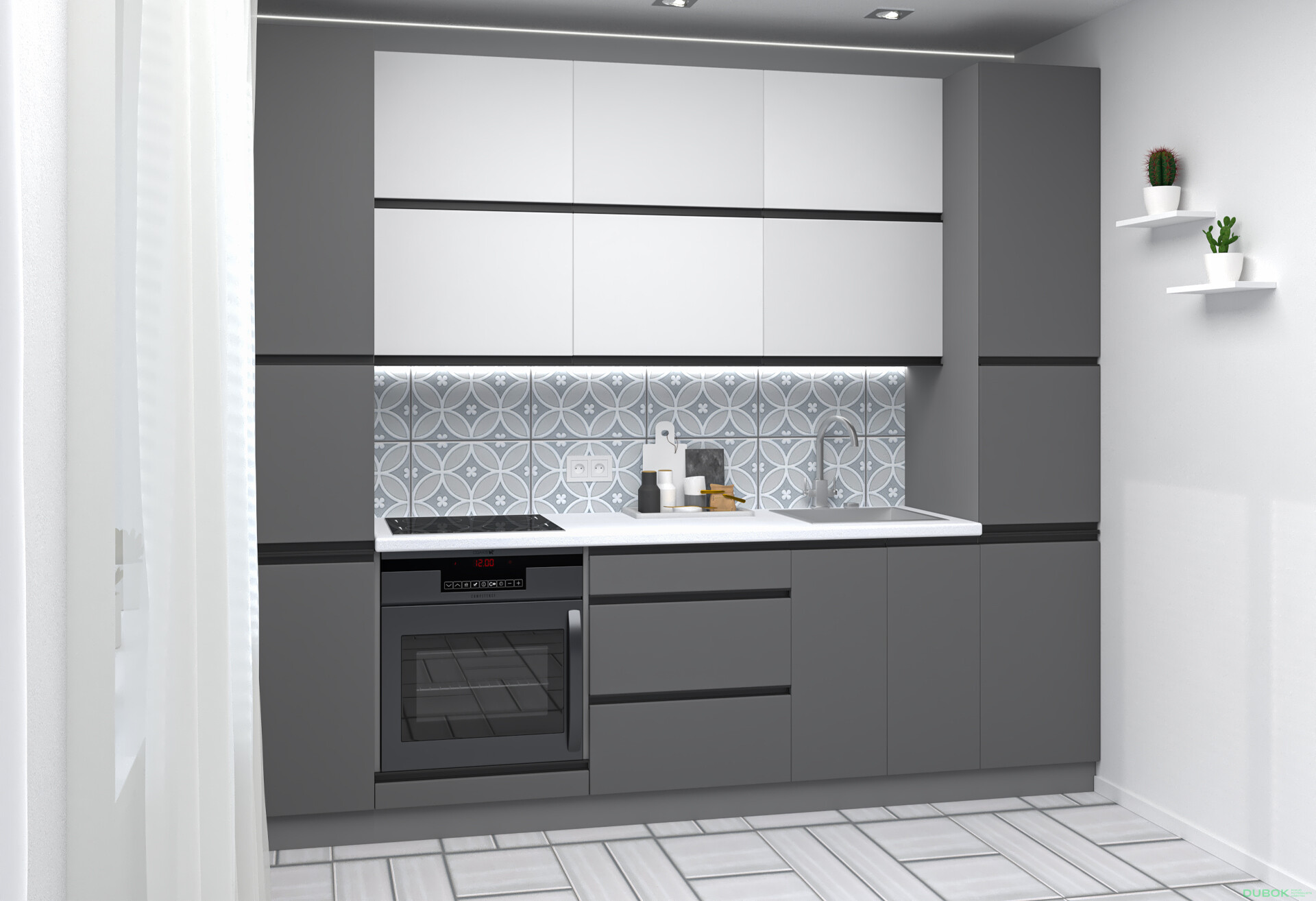 Sada 2.6 v Biela/Biela M01, n Šedá/Tmavo šedá M04, pr čierna, pl šedá RioLine Luxe / RíóLajn Lux Matný - Fotografia 3 Fotografia 3 - Sada 2.6 v Biela/Biela M01, n Šedá/Tmavo šedá M04, pr čierna, pl šedá RioLine Luxe / RíóLajn Lux Matný