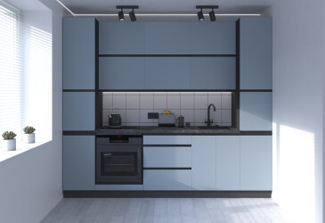 Sada 2.6 Antracit / Šedo-modrá M06, pr čierna, pl antracit RioLine Luxe / RíóLajn Lux Matný