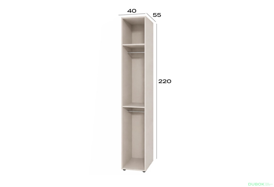 Fotografia 2 - Korpus modul 2 (h-2200*400) kašmír Space