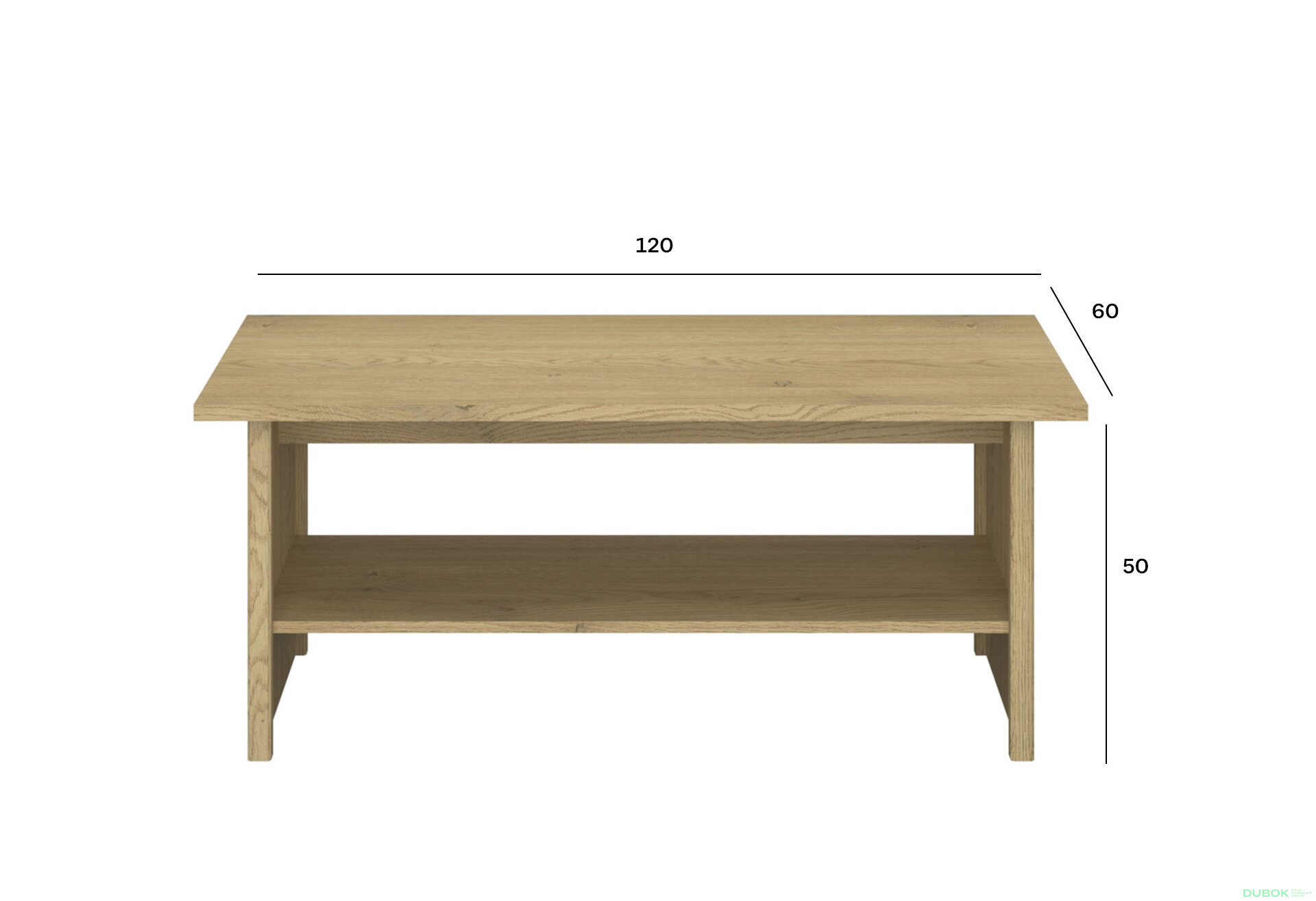 Fotografia 4 - Konferenčný stolík 120 dub cremona / dub lefkas Denzel
