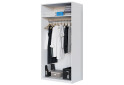 Modul № 2ŠU-1000x2050 DTD 18 mm biely Módulná skriňa Modus - Fotografia 1 Fotografia 1 - Modul № 2ŠU-1000x2050 DTD 18 mm biely Módulná skriňa Modus