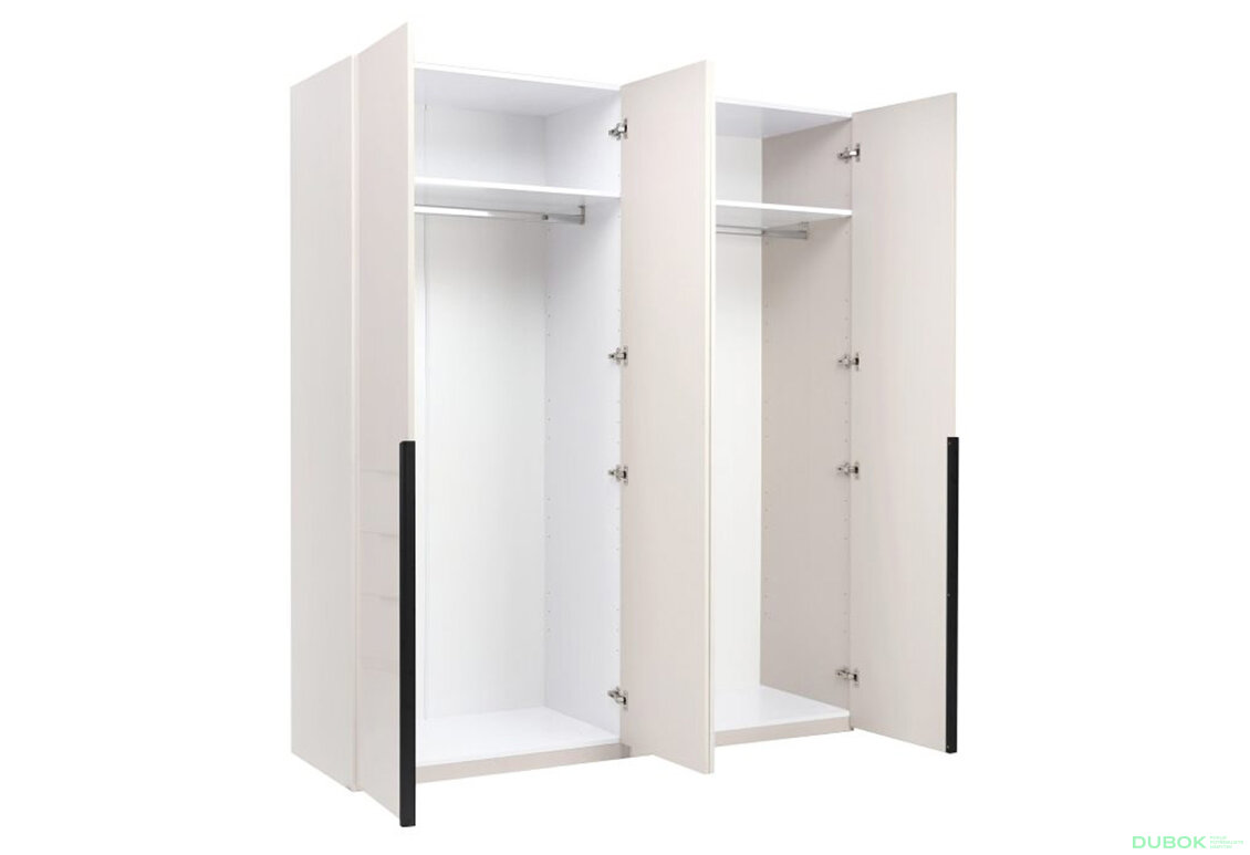 Fotografia 2 - Skriňa 4D so zrkadlom, kašmírový lesk Lori