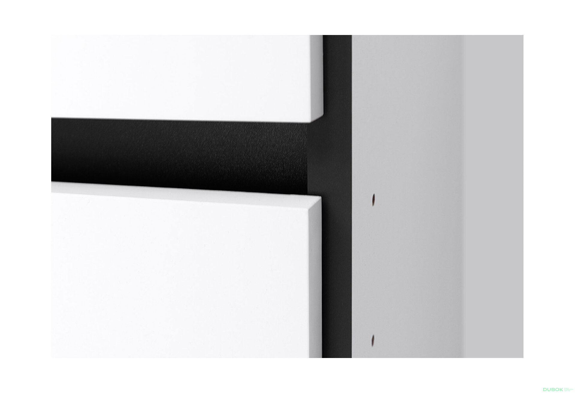 Fotografia 6 - Skriňa 4dv 3šu bez zrkadiel biely supermat, antracit Duo