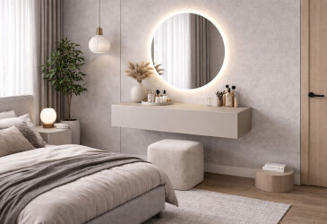 Fotografia Toaletný stolík 80 cm kašmír