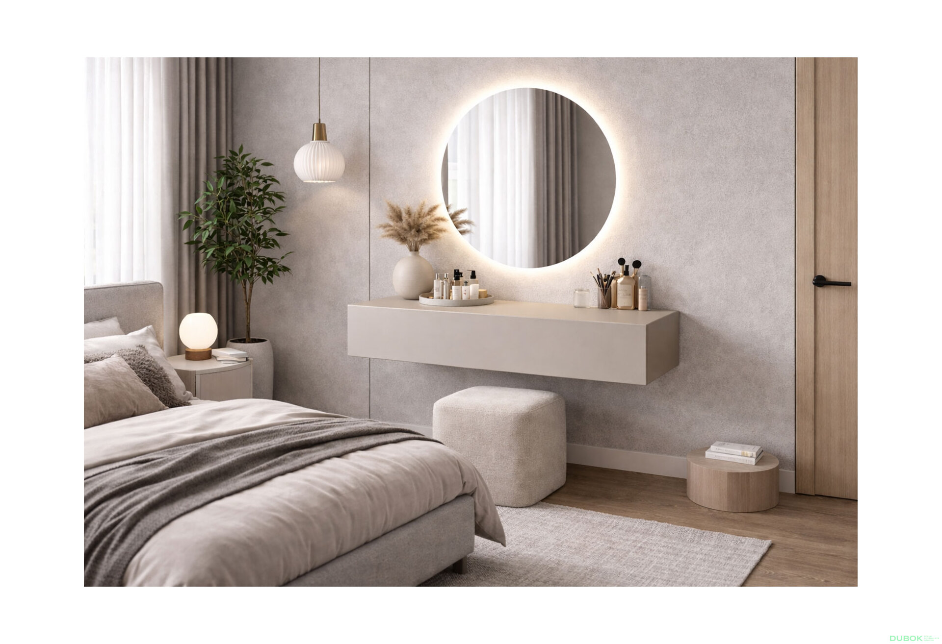 Fotografia 2 - Toaletný stolík 80 cm kašmír Space