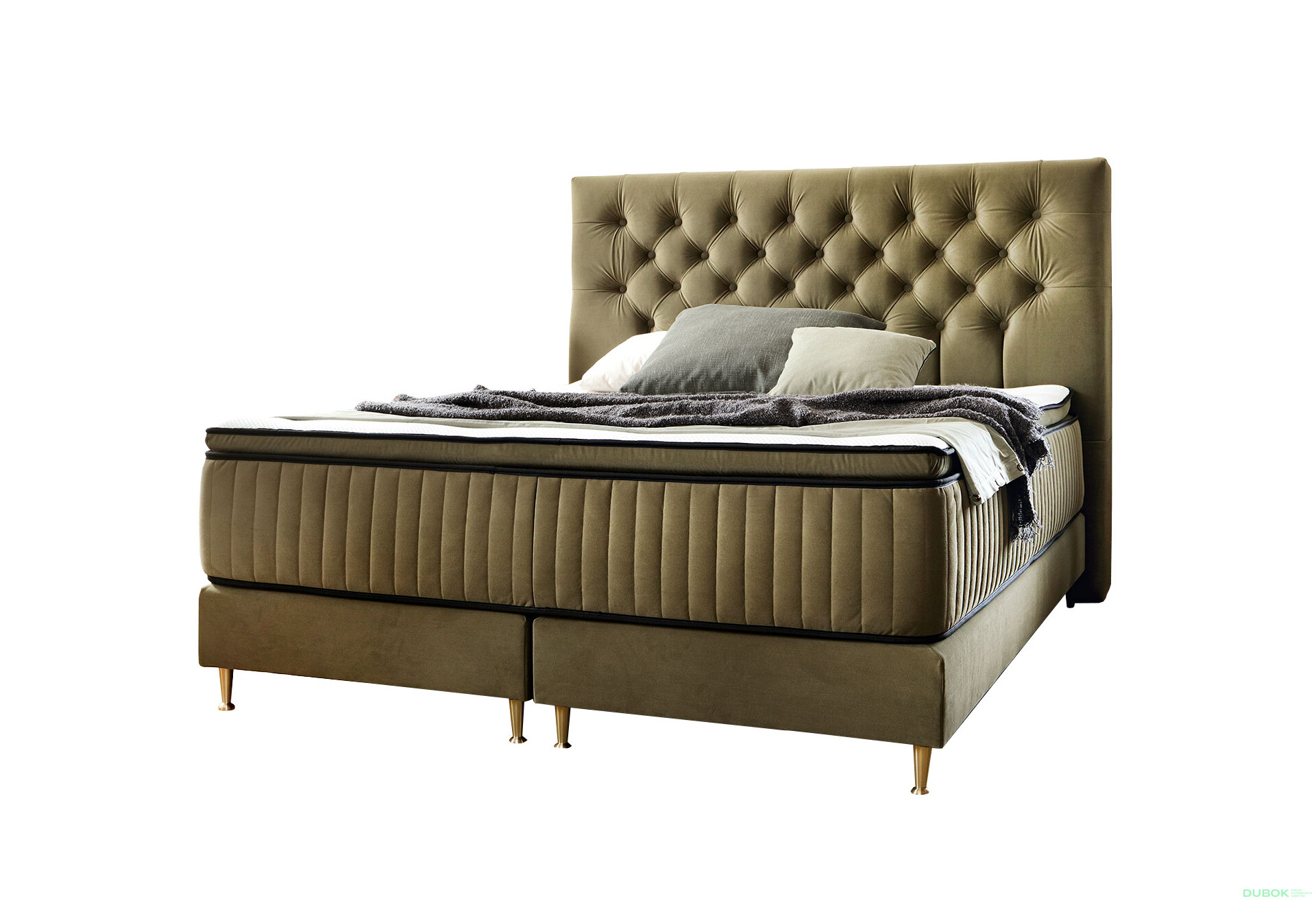 Posteľ Astoria 180x200 s roštom Matt Velvet 38 Davis, pružiny 7 zón - Fotografia 1 Fotografia 1 - Posteľ Astoria 180x200 s roštom Matt Velvet 38 Davis, pružiny 7 zón