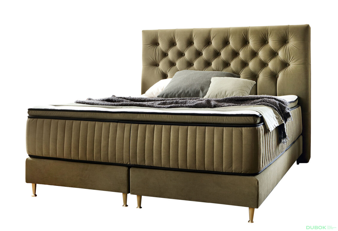 Posteľ Astoria 180x200 s roštom Matt Velvet 38 Davis, pružiny 7 zón