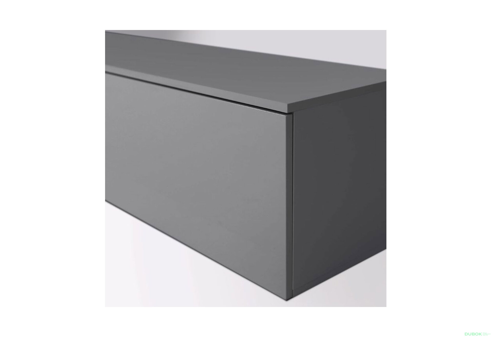 Fotografia 5 - TV stolík 1,75 lesklý sivý lávový Legs Box