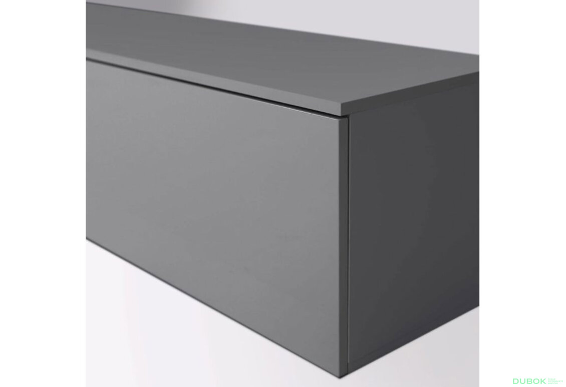 Fotografia 5 - TV stolík 1,75 lesklý sivý lávový Legs Box