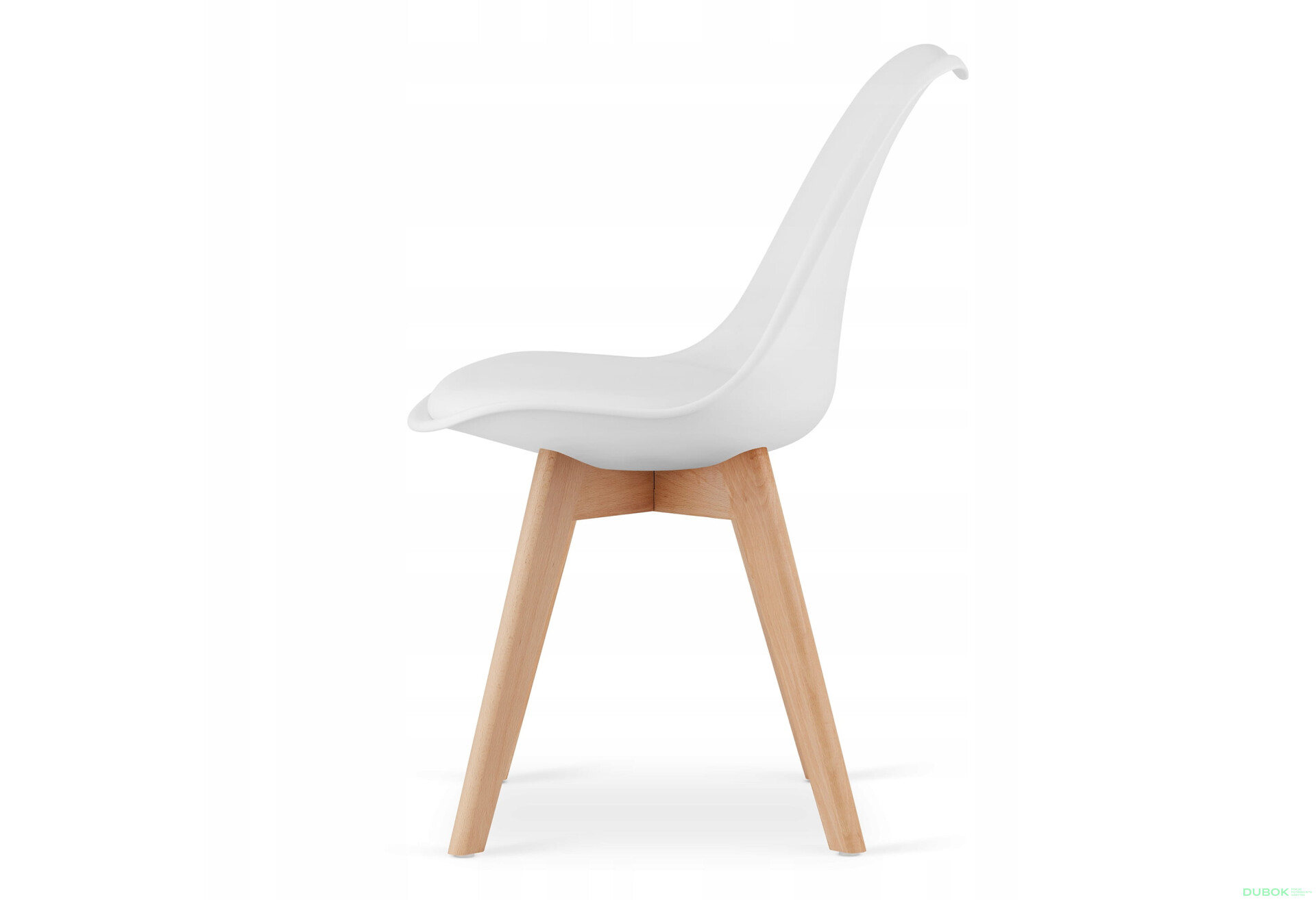 Zestaw stół prostokątny 120x80 dąb sonoma + 4 krzesła MARK białe - Fotografia 3 Fotografia 3 - Zestaw stół prostokątny 120x80 dąb sonoma + 4 krzesła MARK białe