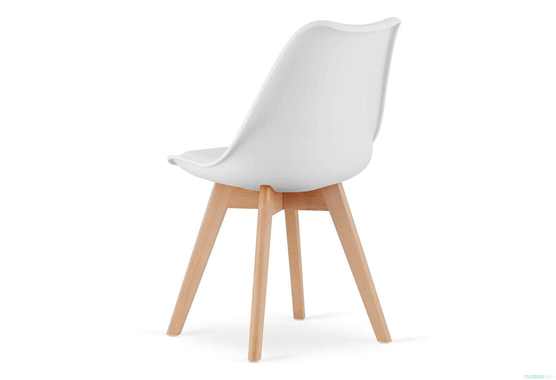 Zestaw stół prostokątny 120x80 dąb sonoma + 4 krzesła MARK białe - Fotografia 5 Fotografia 5 - Zestaw stół prostokątny 120x80 dąb sonoma + 4 krzesła MARK białe