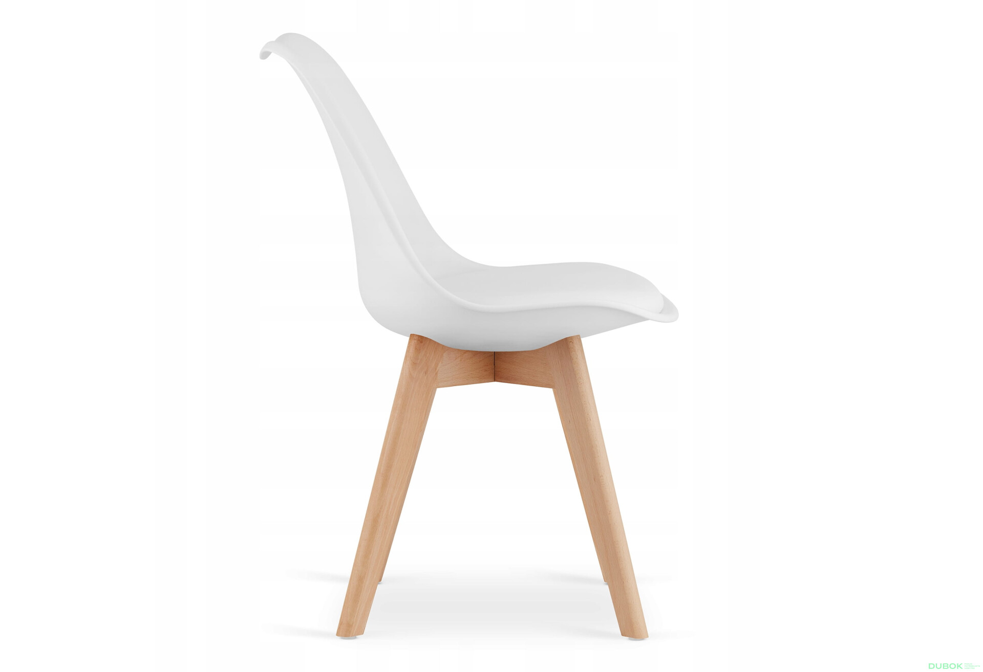 Zestaw stół prostokątny 120x80 dąb sonoma + 4 krzesła MARK białe - Fotografia 6 Fotografia 6 - Zestaw stół prostokątny 120x80 dąb sonoma + 4 krzesła MARK białe