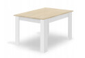 Zestaw stół prostokątny 120x80 dąb sonoma + 4 krzesła MARK białe - Fotografia 9 Fotografia 9 - Zestaw stół prostokątny 120x80 dąb sonoma + 4 krzesła MARK białe