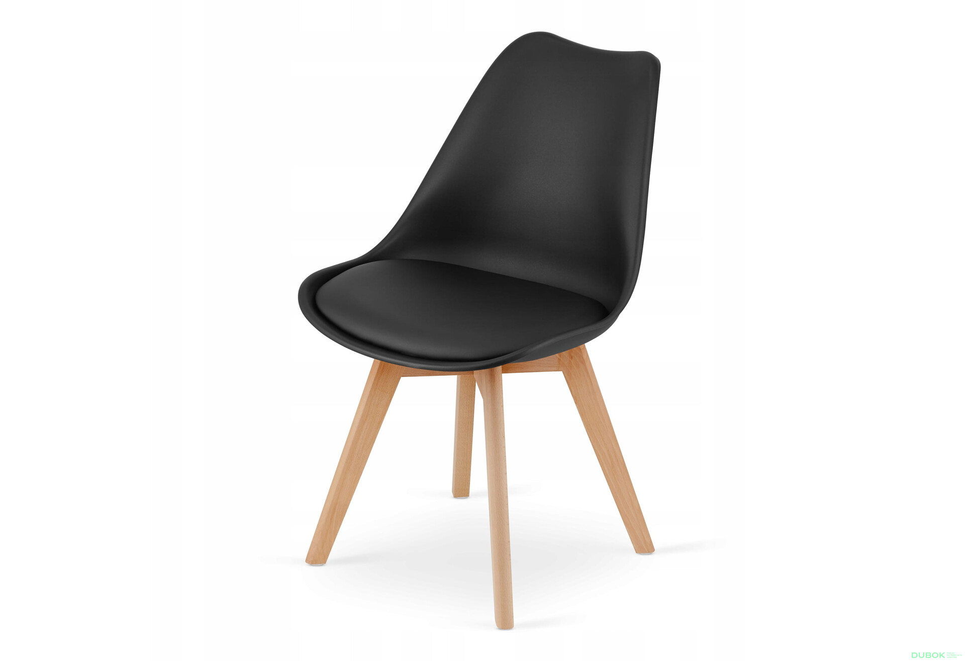 Zestaw stół prostokątny 120x80 dąb sonoma + 4 krzesła MARK czarne - Fotografia 7 Fotografia 7 - Zestaw stół prostokątny 120x80 dąb sonoma + 4 krzesła MARK czarne