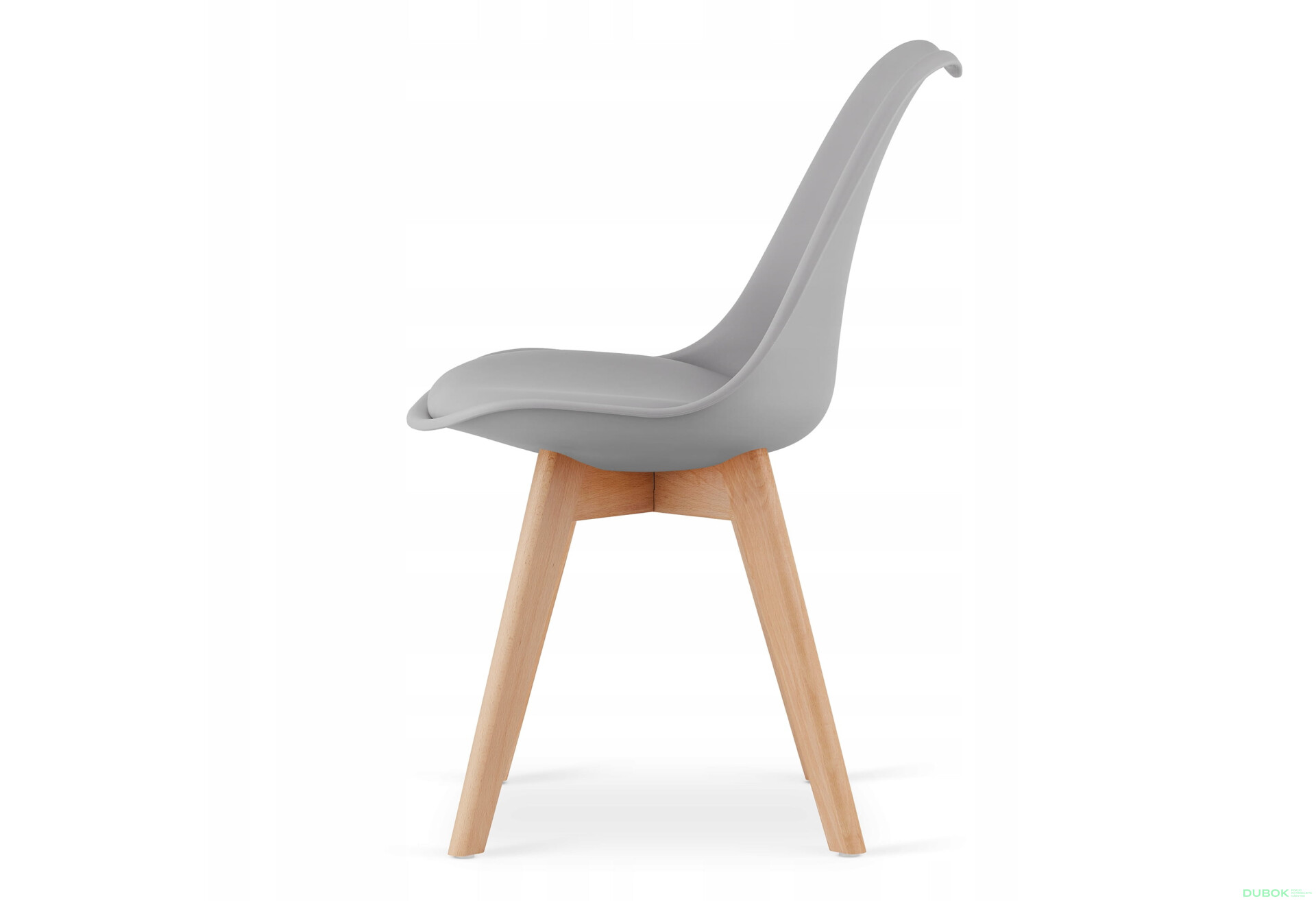 Zestaw stół prostokątny 120x80 dąb sonoma + 4 krzesła MARK szare - Fotografia 3 Fotografia 3 - Zestaw stół prostokątny 120x80 dąb sonoma + 4 krzesła MARK szare