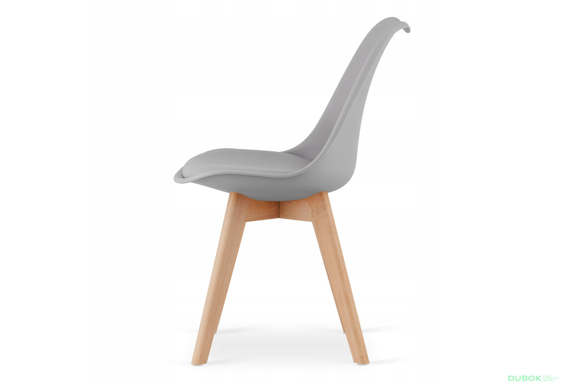Zestaw stół prostokątny 120x80 dąb sonoma + 4 krzesła MARK szare - Fotografia 3 Fotografia 3 - Zestaw stół prostokątny 120x80 dąb sonoma + 4 krzesła MARK szare