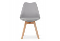 Zestaw stół prostokątny 120x80 dąb sonoma + 4 krzesła MARK szare - Fotografia 4 Fotografia 4 - Zestaw stół prostokątny 120x80 dąb sonoma + 4 krzesła MARK szare